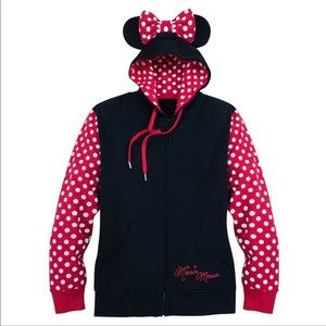Disney Parks Minnie Mouse Hoodie with Bow Ears